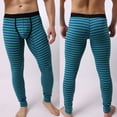 thumbnail image 2 of Miluxas Men’s Cotton Pouch Underwear Long Johns thermal Pants Bottoms Leggings Green, 2 of 8