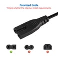 thumbnail image 4 of Cable de alimentación para máquina de coser, 3 m, FNKTQL, 2 clavijas, para Brother, etc., 4 of 8