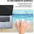 thumbnail image 6 of Beach Mouse Pad 35.4 X 15.7 Inch XXL Summer Beachy Starfish Sea Wave \u200bBlue and Tan Print Full Desk Mousepad Extended Large Non-Slip Rubber Base Keyboard Mat with Stitched Edges for Gaming Office, 6 of 6