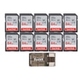 thumbnail image 1 of Tarjeta de memoria SanDisk Ultra UHS-I SDXC de 64 GB (paquete de 10) con lector, 1 of 1