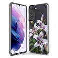 thumbnail image 3 of MUNDAZE Samsung Galaxy S22 Plus White Lavender Lily Purple Lilies Flowers Floral Shockproof Clear Hybrid Protective Phone Case Cover, 3 of 5
