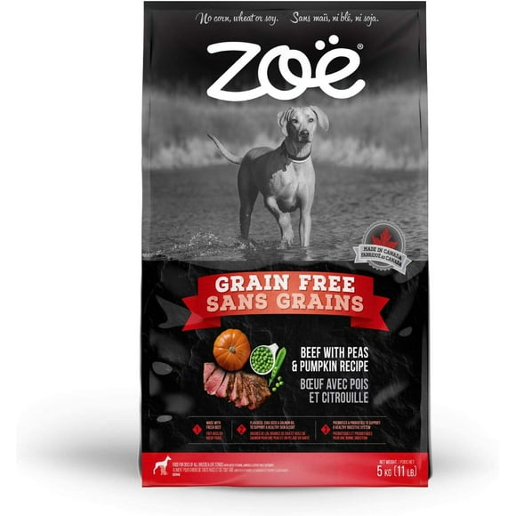 SHIQI-Grain Free Dog Food, All Breed & Life Stages, Beef with Peas & Pumpkin Recipe, 5 kg