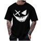 thumbnail image 2 of Blusas y camisas de manga corta con cuello redondo para hombre, blusas casuales de verano a la moda con cuello redondo y estampado para hombre., 2 of 4