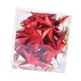 thumbnail image 4 of 12 adornos colgantes de estrellas para Navidad, bonitos adornos para de Navidad hechos a mano para sala de estar al aire libre, cafetería de Rojo, 4 of 9