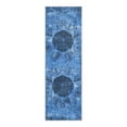 thumbnail image 3 of Unique Loom Yara Collection Area Rug - Nayer (2' x 6' Runner Overdyed Blue/Blue), 3 of 7