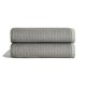 thumbnail image 1 of Juego de toallas de baño ONSEN Terry Cotton Waffle, paquete de 2 (gris niebla), 1 of 6