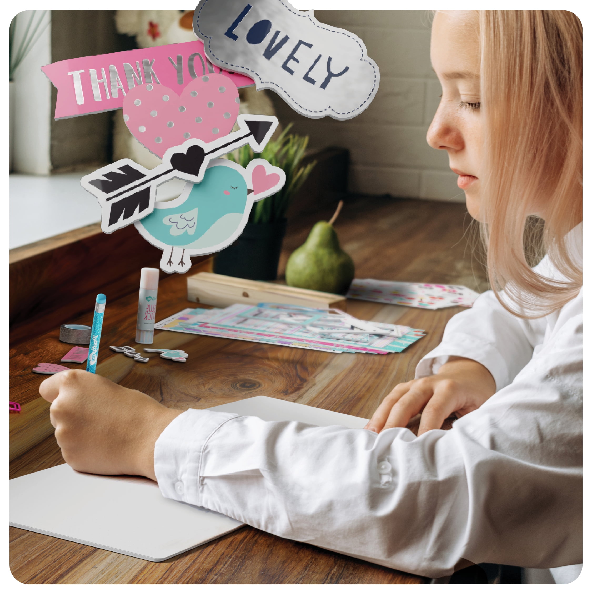 DIY Journal Kit – Birthday Gift for Girls Ages 8-14 – Tweens & Teen - Scrapbook & Diary Set