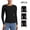 3 BLK, variant on Women's Long Sleeve Light Compression Underwear Seamless Base Layer Top