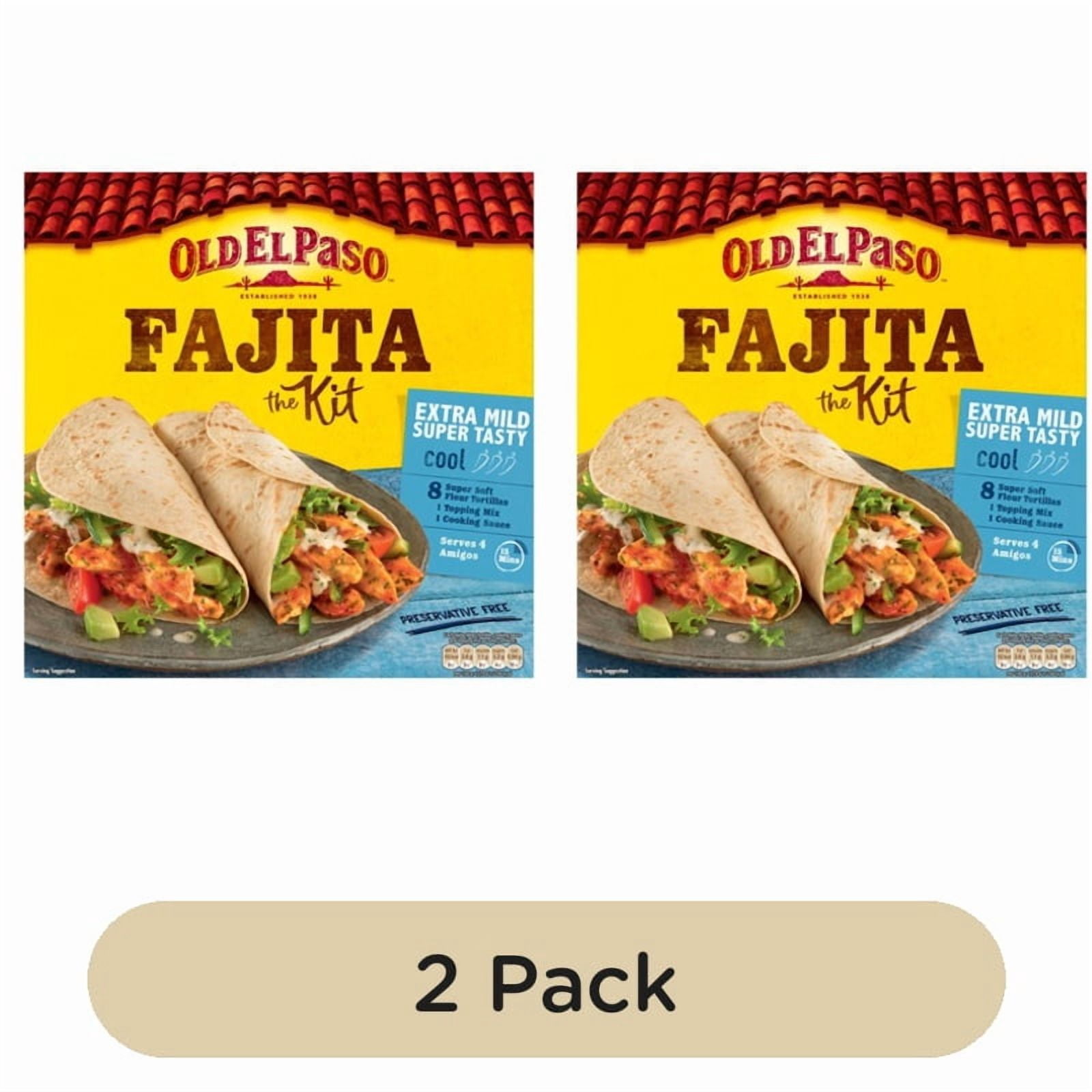 Old El Paso Mexican Extra Mild Super Tasty Fajita Kit 476g, British Import (Pack of 2)