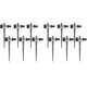 thumbnail image 1 of Base de púas para aspersor de césped, flujo de Zinc de 1/2 pulgada, 12 Uds., aspersores de riego compatibles con patio, césped y Gra, 1 of 5