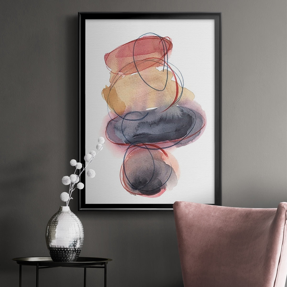 Balancing Act I Premium Framed Print, in Gold, Black, or Silver - Ready to Hang
