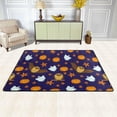 thumbnail image 2 of Dreamtimes Halloween Owls Pumpkins Non-Slip Area Rug 36"x24", Fall Autumn Leaves Cartoon Floor Carpet Comfort Floor Mats Decor for Indoor Front Porch,Living Room, Bedroom,Kitchen, 2 of 7