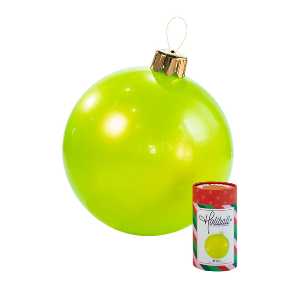 Holiball The Inflatable Ornament - Large - Lime - Indoor and Outdoor Use