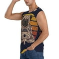 thumbnail image 3 of Bingfone Pug dog Yoga Pattern Men's Tank Tops Workout Sleeveless Tee Shirts Running Beach Tanks for Men-XX-Large, 3 of 8