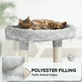 thumbnail image 6 of Alden Design 63" H Cat Tree Tower with Hammock and Scratching Posts, Light Gray, 6 of 9