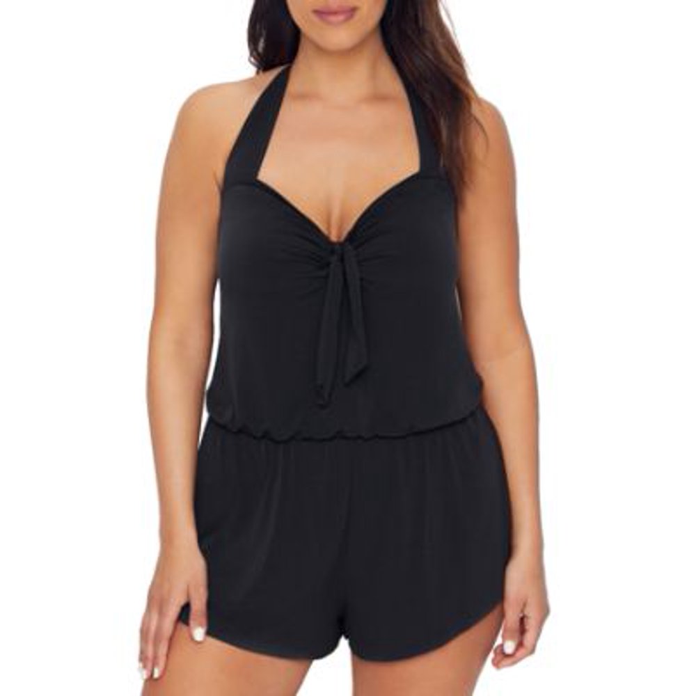 Trimshaper Trimshaper Womens Solids Romy OnePiece Romper Style