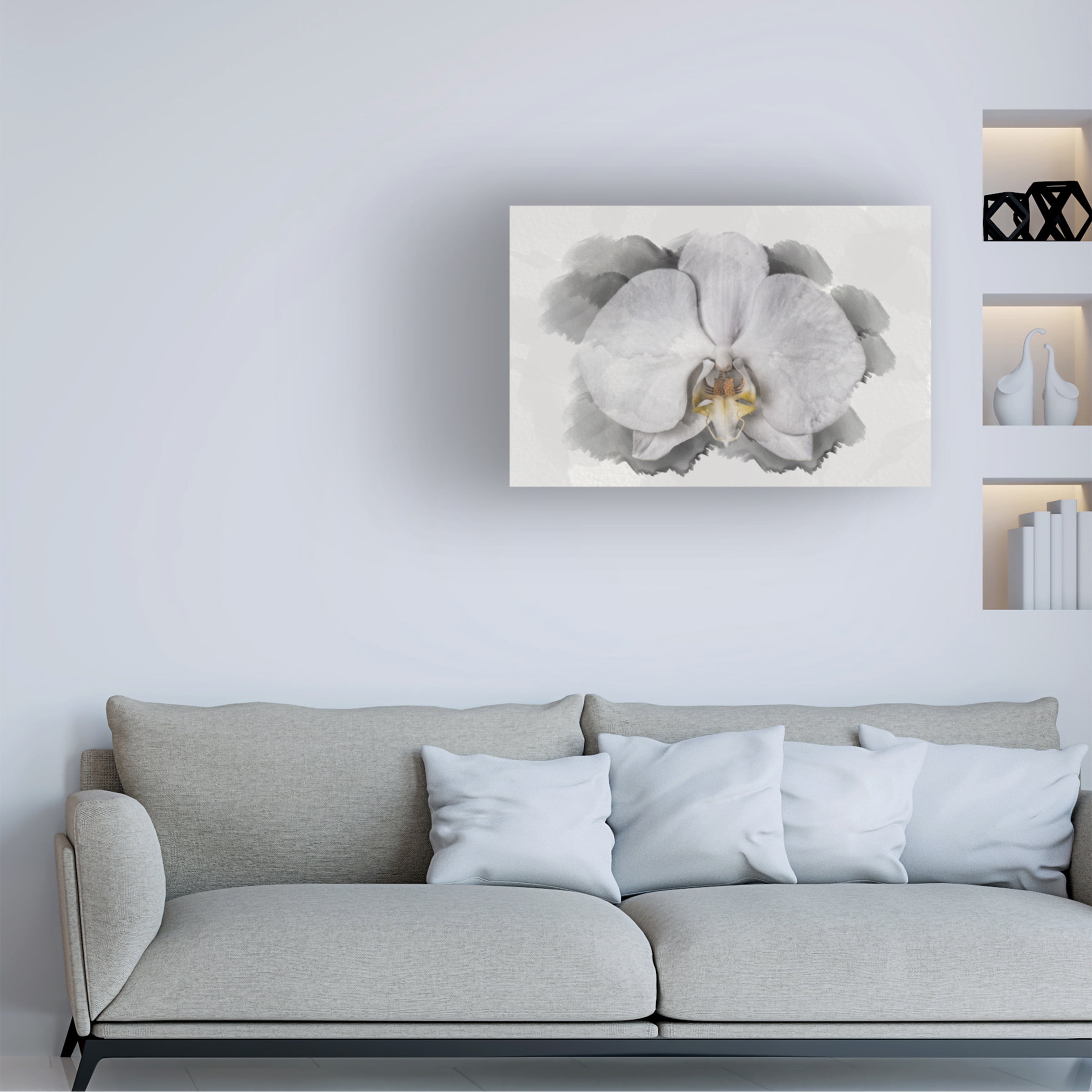 Lori Hutchison 'White Orchid' Canvas Art