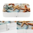 thumbnail image 4 of Starfish Pu Leather Decorative Box with Removable Compartment, Portable Bracelet Holder, Necklace Organizer, and Storage Box, 4 of 6
