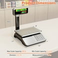 thumbnail image 3 of Costway 88lb Price Computing Scale with Pole Dual LCD Display,Counting Function for Retail, 3 of 10