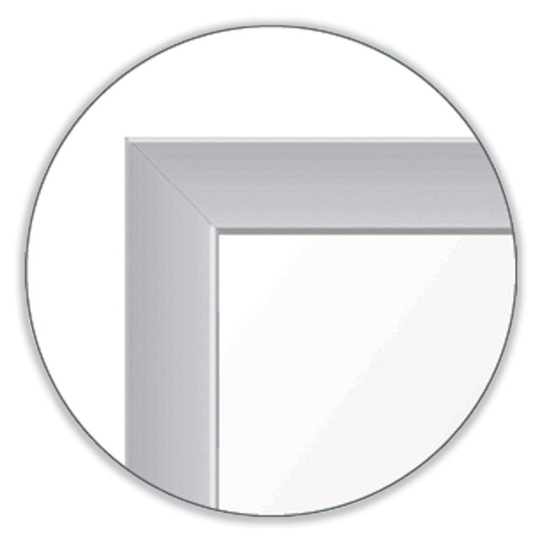 Non-Magnetic Whiteboard with Aluminum Frame, 36 x 23.81, White Surface, Satin Aluminum Frame, Ships in 7-10 Business Days