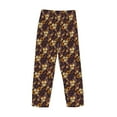 thumbnail image 5 of Balery Sunflowers with Skull and Hand print Men's Pajama Pants,Ultra Lightweight Pjs,Lounge Pant-Large, 5 of 9