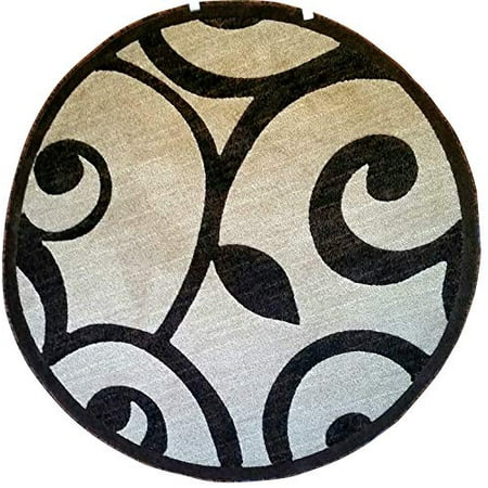 Carpet King Modern Round Contemporary Area Rug Beige Brown Americana Design 154 5 Feet 3 Inch X Canada Carpet King Modern Round Contemporary, 3 Inch Round Rugs