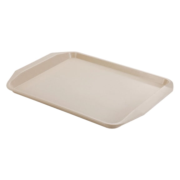 Large Plastic Fast Food Tray 17 Inch Rectangular Serving Tray, Non Slip Cafeteria Food Tray for Restaurant Kitchen Coffee Table Dorm Apartment Snack Meal Serving Plate