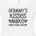 thumbnail image 4 of Inktastic Grammy Kisses for Granddaughter Girls Baby Dress, 4 of 5