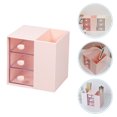 thumbnail image 4 of Miangastore Compartment Stationery Container Pink 1Pack 4.7x4.7x3.9in, 4 of 8