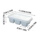 thumbnail image 4 of Caja de hielo de gel de sílice de red de hielo, artículos para el hogar de grado alimenticio, pequeña caja de hielo para el hogar con tapa, molde para cubitos de hielo de silicona sin BPA - Blanco, 4 of 5