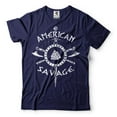 thumbnail image 4 of American Savage Shirt American Viking Shirt Viking Gift Viking Warrior Norway Norse Mythology Tee (Large Grey), 4 of 6
