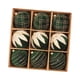 thumbnail image 4 of Adornos navideños con bolas flocadas, colgantes, reutilizables, portátiles, creativos, 9 Piezas Verde 10cm, 4 of 9