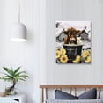 thumbnail image 3 of Nawypu Highland Cow Bathroom Decor Wall Art Funny Bathroom Farm Cow Canvas Print Black And White Cow Bathroom Wall Decor Rubber Duck Cute Cow In Bathtub Wall Art Home Decor For Bathroom Bedroom, 3 of 4