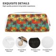 thumbnail image 4 of Uemuo Colorful Hawaii Palms Printed Leather Pencil Case, Pencil Pouch, Portable Pencil Bag, Pen Case for& Office, 4 of 7