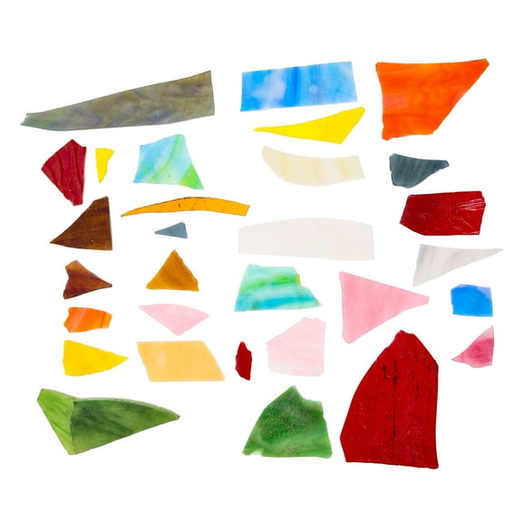 Raindrops Colorful Glass Mosaics Pieces for Creative DIY Projects with Durable Glass Material Assorted Color