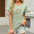thumbnail image 2 of Women Summer Tops Women's Casual Warning Girls Trip In T Shirt Casual Crewneck Short Sleeve Graphic Tee T Shirt Extra Small Women Long Sleeve Athletic Top Swim Wear Woman Dress Blouse Green M, 2 of 4