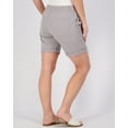 thumbnail image 3 of 3-Pack: Women's Bermuda 7" Denim Shorts - Casual Khaki Long Chino Shorts Drawstring (Available in Plus Size), 3 of 6