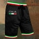 thumbnail image 2 of WILLBEST Pantalones Cortos Casuales para Hombre, para Uso Diario, Ocio y Compras, Diseño Elegante con Estampado de Letras, Tejido Elástico Cómodo para Los Días de Verano., 2 of 4