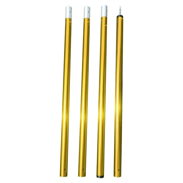 Varillas desmontables para tienda de campaña, varillas de soporte para toldo de repuesto, para moscas de tienda de campaña, refugio al aire , Dorado Sunnimix Postes de lona