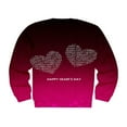 thumbnail image 4 of PENGXIANG Femmes Chemises Casual Col Rond Manches Longues Pull Tops Mode Amour Coeur Graphique Sweatshirt, 4 of 5