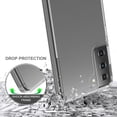 thumbnail image 4 of Kaleidio Case For Samsung Galaxy S21+ Plus 5G (6.7") [Scratch Resistant] Hybrid TPU Bumper [Slim Fit] Transparent Back Panel Skin Cover [Clear/Clear], 4 of 7