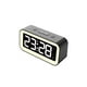 thumbnail image 1 of Reloj despertador digital Bewildely Con espejo multifuncional negro, 1 of 6