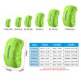 thumbnail image 2 of Uxcell 75-85L Waterproof Backpack Rain Cover with Vertical Reflective Strap, XXL, Lawn Green, 2 of 5