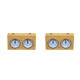 thumbnail image 2 of Bewildely International Chess Timer Analogue Clock Mechanical Alloy Down No Count Up Movement Needed Competition Battery Clocks 2piezas, 2 of 6