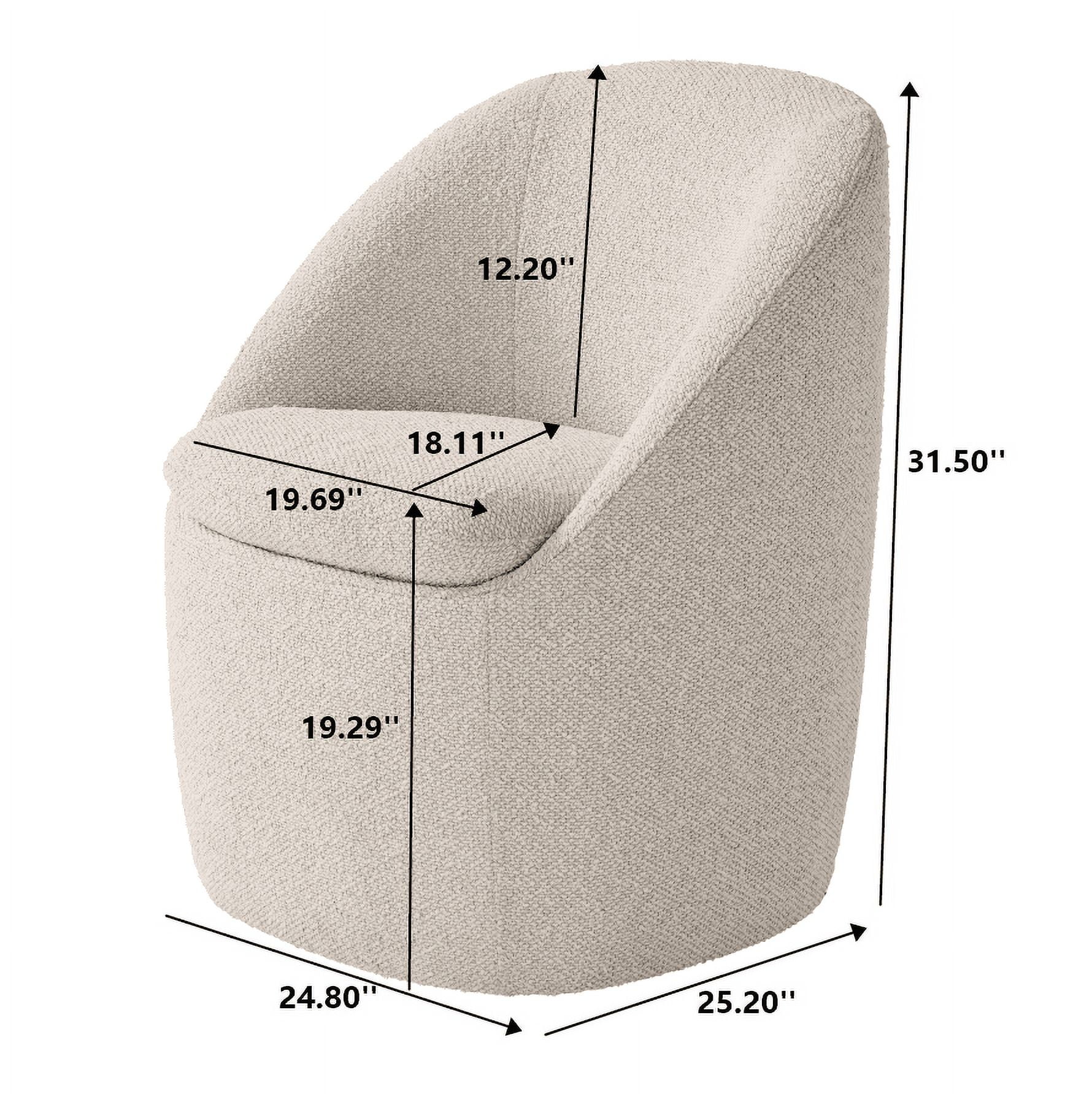 Better Homes & Gardens Mira Swivel Chair, Linen Better Homes & Gardens Mira Everywhere Dining Chairs, Cream