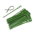 thumbnail image 1 of 50 bridas ajustables para plantas, flexibles, multiusos, resistentes, dentadas, para jardín, interior, exterior, oficina, jardín y hogar. 23 centímetros, 1 of 9