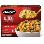 Stouffer’s Cheesy Chicken and Broccoli Pasta Bake, Family Size, Easy Frozen Chicken Pasta 40 oz