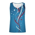 thumbnail image 4 of Kctiaxy Tank Tops for Women Independence Day Patriotic V Neck Sleeveless Tops Fashionable Casual Ribbed Summer Tops for Beach Vacation, 4 of 5