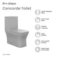 thumbnail image 3 of Concorde One Piece Square Toilet Dual Flush in Matte Grey 1.1/1.6 gpf, 3 of 13