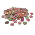 thumbnail image 3 of 100Pcs Wooden Buttons, Elegant Design Sewing Buttons Composite Wood DIY Accessories  For Scrapbook, 3 of 8